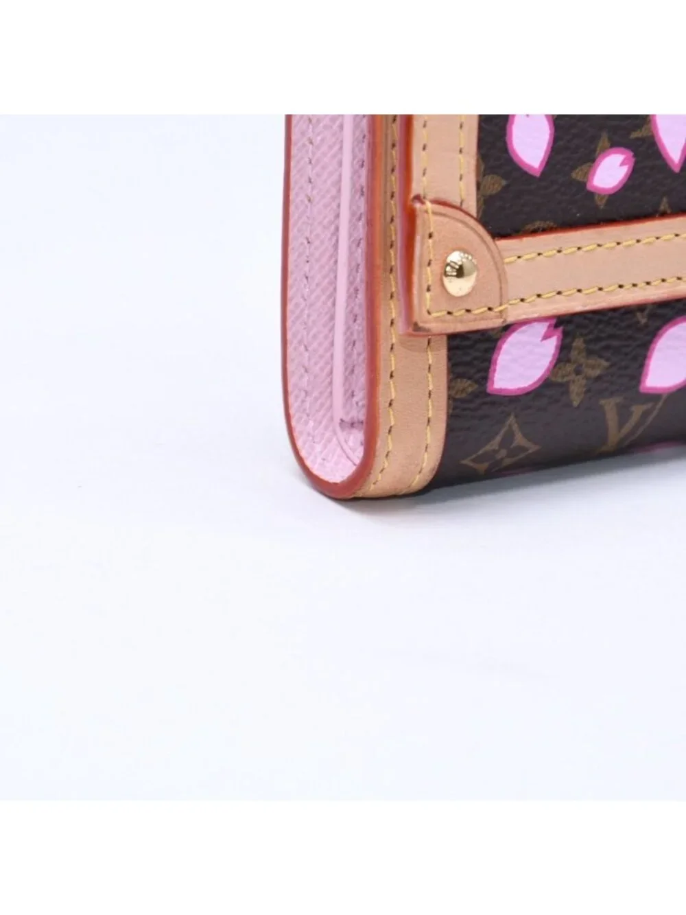 Louis Vuitton Portefeuille Victorine Trifold Wallet Monogram Cherry Blossom